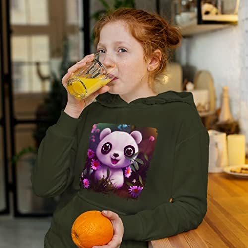 Panda Art Kids 'Sponge Fleece Hoodie - Печатено детско качулка - качулка за цртани филмови за деца