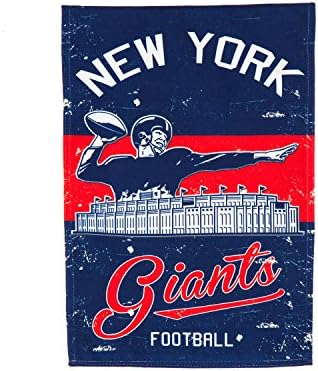 Team Sports America New York Giants NFL гроздобер постелнина градина - 12,5 W x 18 H на отворено двострано знак