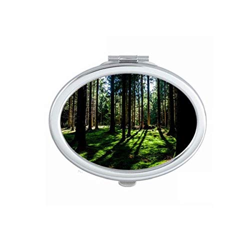 Наука природна глетка шумарство зелено огледало преносно преклопено рачно шминка со двојни странични очила