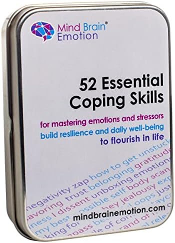 52 Основни Картички За Вештини За Справување-Вежби За Управување Со Стресот , Олеснување На Анксиозноста-Изградете Емоционална Агилност,