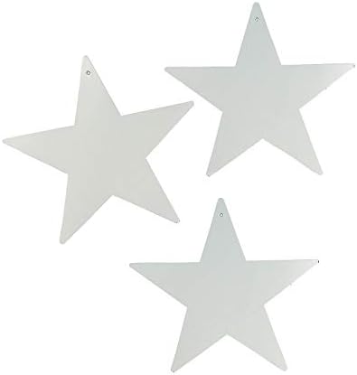 Сребрени картонски starsвезди - 12 парчиња - Декор за забава - Декор на wallидови - исечоци
