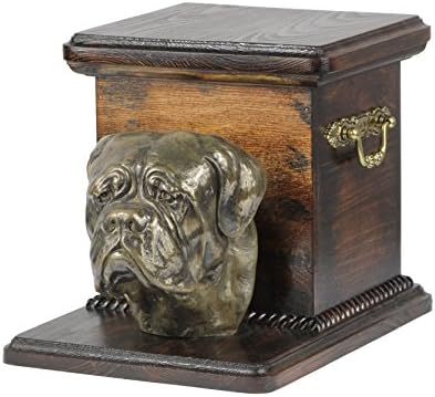 Куче Де Бордо, меморијал, урна за пепелта на кучето, со кучешка статуа, Артдог