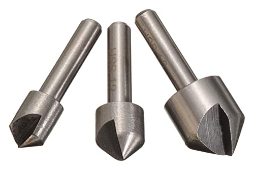 Битки за челични дупки за мелење на карбид 3 парчиња бројачи на 90 степени со голема брзина на челични шалтери, што се користи за челик