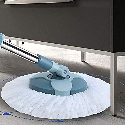 Слама четка, подот лесен за употреба, 360 спин без гребење микрофибер влажен млазен џет -џет -џет со интегрирана корпа за бранџии