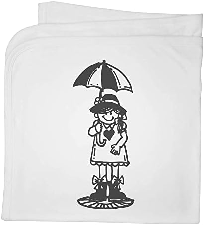 Азиеда „Девојче со чадор“ памучно бебе ќебе/шал