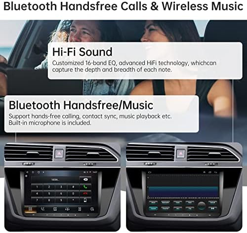 Безжичен Apple Carplay &засилувач; Android Авто Автомобил Радио за Folkswagen/SEAT/Skoda 2+32GB Автомобил Радио Андроид 11 Стерео GPS Навигација