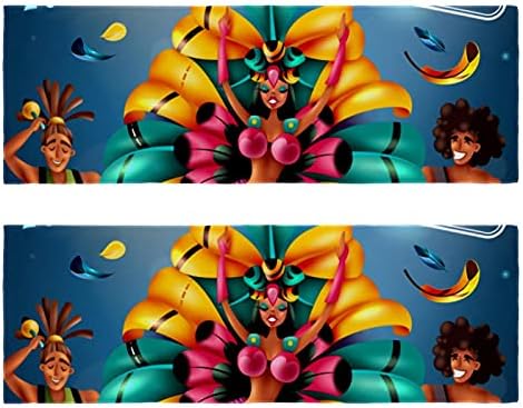 Деја бразилски годишен карневалски фестивал Плескав 2 пакувања за ладење на пешкир микрофибер пот меки спортски крпи костум