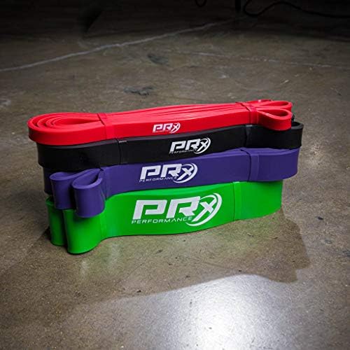 PRX Performance - Отпорност и лента за истегнување - Совршен за влечење, брадавици, мускули, кревање моќ, физикална терапија, ленти