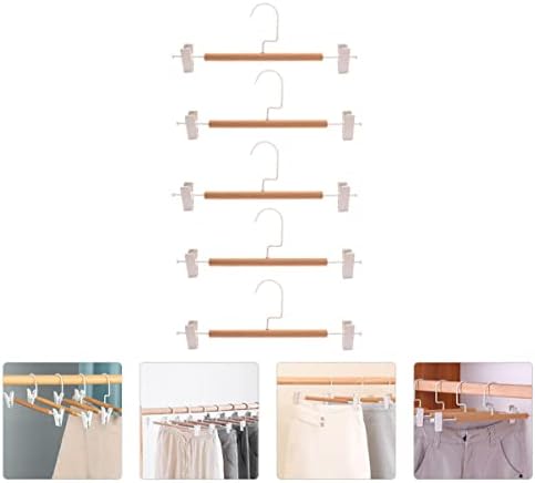 Cabilock 5 парчиња за складирање на закачалка со повеќе долна облека облека облека облека, кована бука, заштеда на отворено заштеда