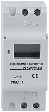 NYCR TP8A16 AC 220V 16A 30A DIN Rail Weekly 7 дена Програмабилен дигитален временски прекинувач