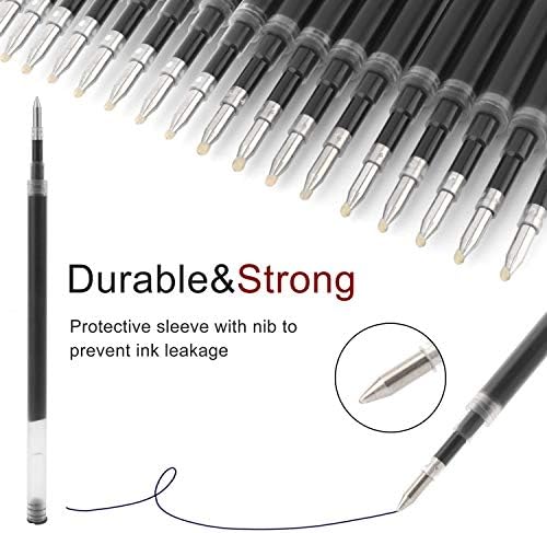 8 парчиња заменливи топка за повторно полнење на пенкало работат за повеќето брендови пенкала со мазно пишување, германско мастило