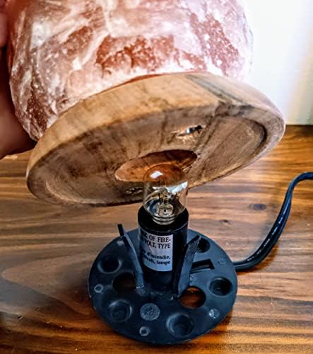 Дифузер за ароматерапија со сол на Хималај со стаклена чинија со рака за вашето омилено есенцијално масло