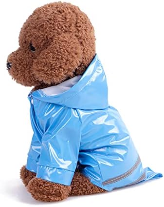 ПУ куче мантил водоотпорен рефлексивен лента од дожд јакна кученце пончо лето лето на отворено за дишење мека облека