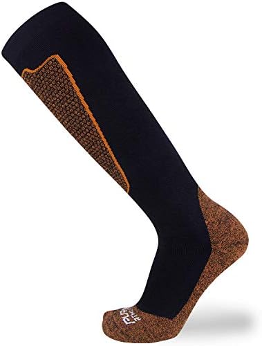 Чиста спортистска компресија за компресија Ски чорапи мажи - топла мерино волна, шалтер, жени