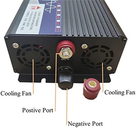 Инвертер на чист синусен бранови 3000W инвертори со соларни автомобили со двоен приказ DC 12V 24V до AC 220V конвертор на напон