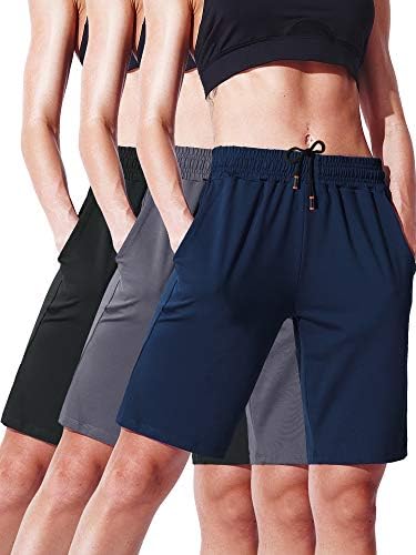 Cadmus женски случајни шорцеви од Jerseyерси Салон за одење со џебови со активна облека