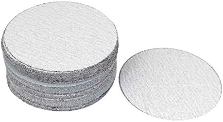 X-Dree 12,5cm Dia бели абразиви 80 решетки со кука и јамка за пескарење 50 компјутери (Abrasivos blancos de 12,5 cm de diámetro disco de lijado