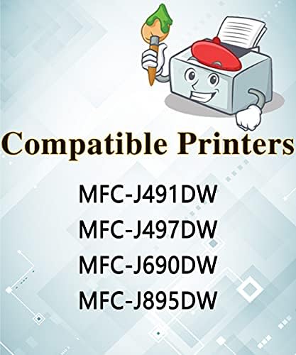 ММ многу и покомпатибилна замена за касети со мастило за LC-3013XL LC3013 XL LC3011 Користете со MFC-J491DW MFC-J497DW MFC-J690DW MFC-J895DW печатачи