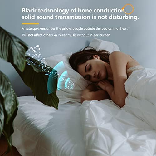 Звучник за помош при спиење со перница Bluetooth и tf картичка влез на извор на звук стерео спроводливост на коските погоден за играње звук на спиење брзо влегуваат во ме