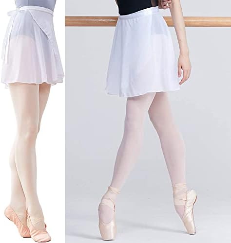 Скриен балетско здолниште шифонско обвивка за танцување за девојчиња/жени