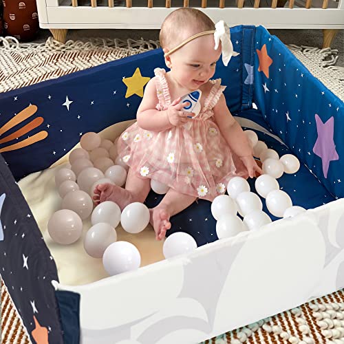 5-во-1 бебе салата и топката густа игра мат стомак временски душек со огледало за само-откривање и сензорни играчки за новороденчиња,