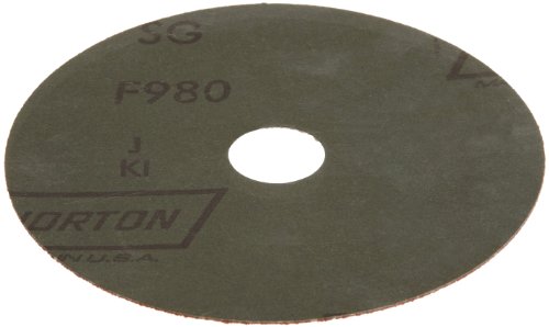 Нортон SG Blaze F980 Абразивен диск, поддршка од влакна, керамички алуминиум оксид, дијаметар од 7/8 Арбор, 5, Грит 80