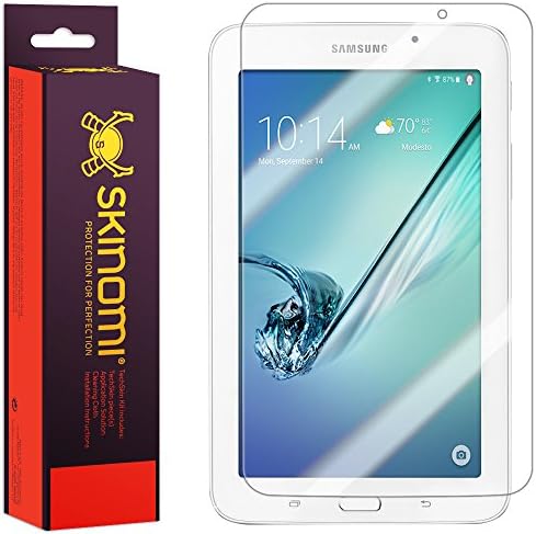 Заштитник на екранот Skinomi компатибилен со Samsung Galaxy Tab E 7.0 Clear Techskin TPU Anti-Bubbul HD HD филм