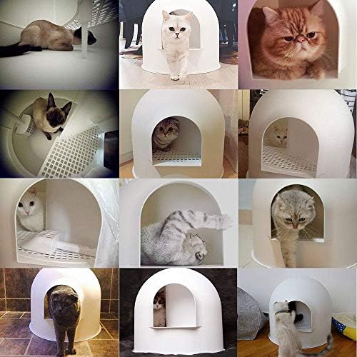 Ззк Целосно Затворена Кутија за Отпадоци има капак И Лажица Голема мачка Тоалет Отпорен На Истекување Изолација Коридор Мирис Голема