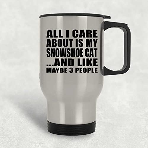 Дизајнирајте Се Што ми Е Гајле Е Мојата Мачка За Чевли За Снег, Сребрена Кригла За Патување 14оз Изолирана Гимнастика Од Нерѓосувачки