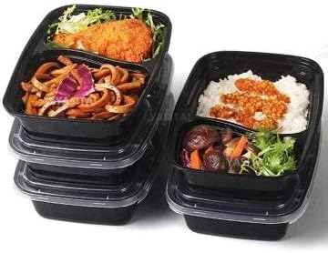 10 Пакување Оброк Првично Бенто Кутија Кутија За Ручек Контејнер 2 Оддел