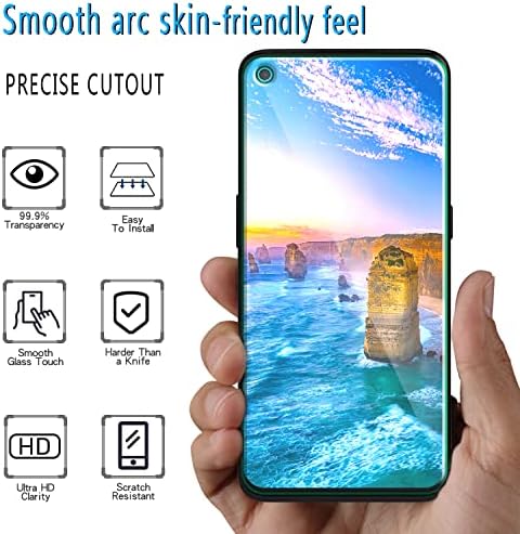 Slanku [3-Pack] За OnePlus Nord N10 5G заштитник на екранот со калено стакло, антикрит, без метеж, лесна инсталација, пријателски за случајот