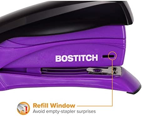 Bostitch Office Inspire 15 Stapler Sheet - Еден прст, без напор, спојлер на пролет - Асортирани бои, без избор на боја