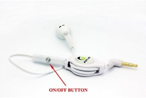 Бело Повлекување 3,5 мм Моно Слушалки За Слушалки Без Раце Единствен Микрофон За Слушалки ЗА iPhone 5S 5C, 5, 5G-iPhone 4S 4 3G 3G-Ipod