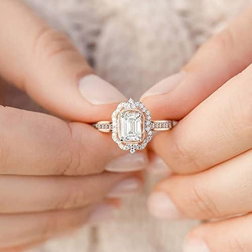2023 година, женски цирконија Блинг дијамантски ангажман венчален прстен змеј