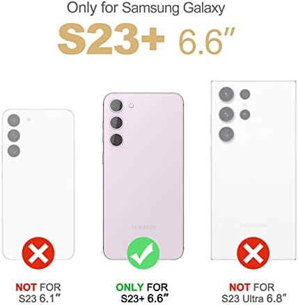 СУРЧ За Куќиште Samsung Galaxy S23 Plus, [Вграден Заштитник На Екранот] [Двослојна Заштита ] Целосна Заштита Отпорна На Удари Солиден