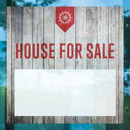 CGSignLab | „Куќа за продажба -наутичко дрво“ прозорецот се држеше | 5 x5