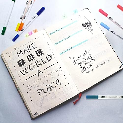 XWWDP маркери Поставете бои со двојна врв четка за четка за цртање сликарство акварел уметнички маркери пенкала за материјали за уметност