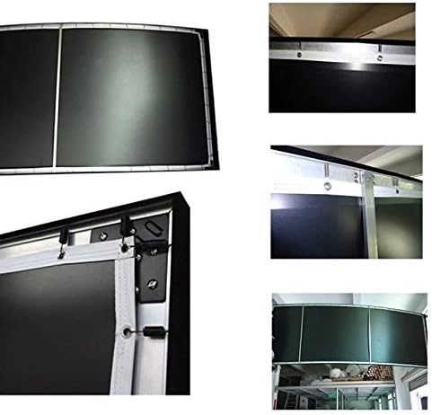 N/A 4K 16: 9 Бело ткаени акустични транспарентни прилагодени HD 3D Curved Fixed Frame Projector Screen за екран за проекција