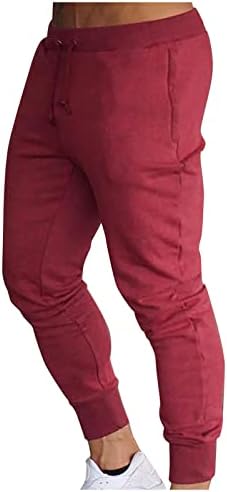 Џемпери за џемпери за мажи, машка пролетна обична фитнес, кои трчаат панталони, лабава лабава боја на половината, панталони за