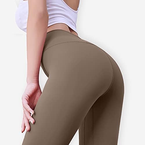 Jораса џемпери за жени со високи половини хулахопки се протегаат слаби потни пантолони Еластични хеланки на половината цврста панталона,