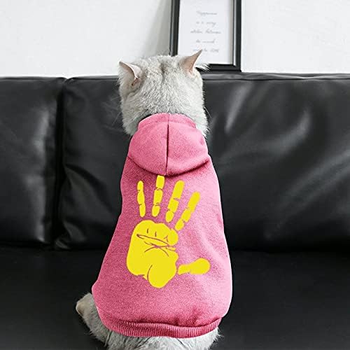 Смешно отпечаток печатено печатено домашно милениче кучиња, скокање мачка џемпер, пулвер, домашно милениче кученце облека симпатична