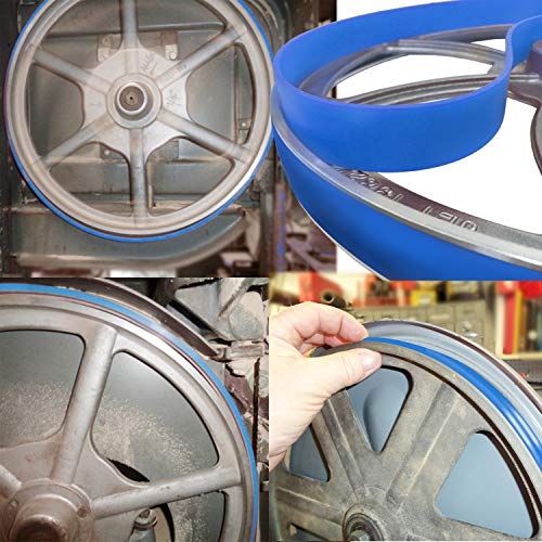 2 Пакувани гуми за уретански опсег, се применуваат 3/4 инчи ширина од 12 инчен дијаметар на опсегот на тркалото со низок бучава и издржливост