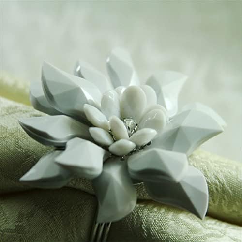 N/A свадба декор прстен пешкир забава за трпезарија држач за пешкири 12 парчиња прстени со салфетка