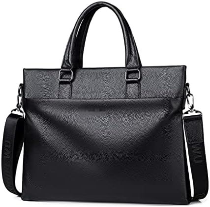 Feer Portable Childate Chape Leather Cage Bag Laptop Business Messenger торба