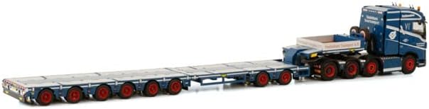 WSI за Volvo FH4 ​​Globetrotter 8x4 100 Tonner 2+6 Axle Vindelsbaek 1/50 Diecast Truck Pre-изграден модел