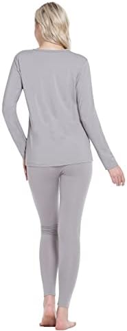 Jtanib Термичка долна облека за жени руно наредени основни долги Johnон сет Ultra Soft S-XXL