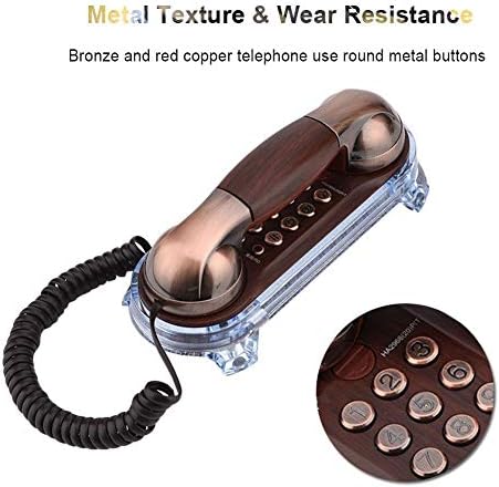 Антички wallиден ретро телефонски кабел-фиксиран телефонски телефонски моден телефон за дома хотел