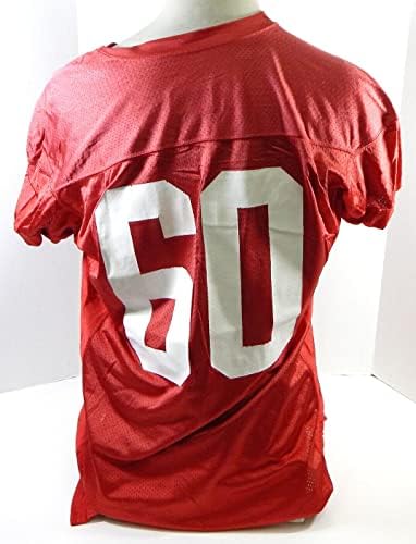 2012 Сан Франциско 49ерс 60 Игра користеше црвена практика Jerseyерси XXL DP28555 - Непотпишана игра во НФЛ користена дресови