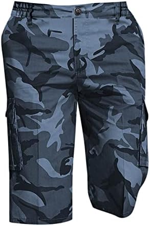 Dudubaby Брзи суви шорцеви летни обични фитнес бодибилдинг печатени џебни спортски панталони панталони