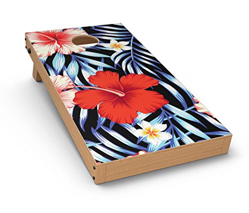 Дизајн Скиц летен тропски кожа поставена за корнела - живописна тропска црвена цветност V1